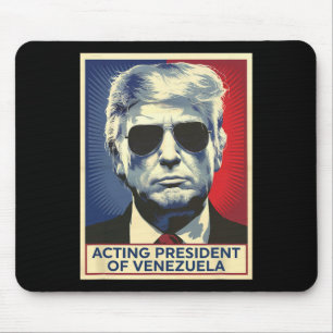 Tapis De Souris Drôle de Trump jouant le président du Venezuela _1