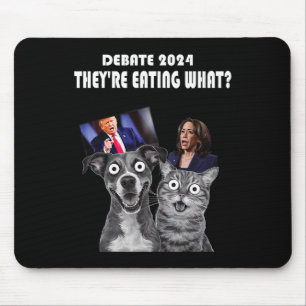 Tapis De Souris Drôle Débat Élection 2024 Animaux de compagnie Chi