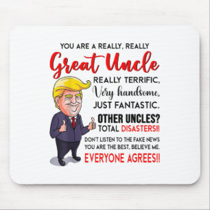Tapis De Souris Drôle Donald Trump Vous Êtes Un Vraiment Grand Onc