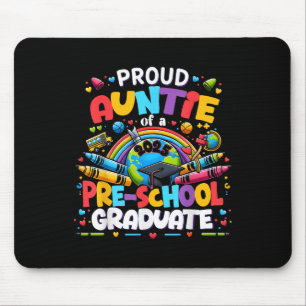 Tapis De Souris Drôle Fier Tante D'Un Cl De 2025 De L'École Primai