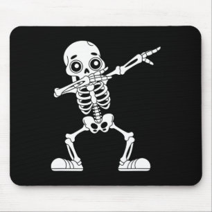 Tapis De Souris Drôle Halloween Dabbing Squelette Crâne Hommes gar