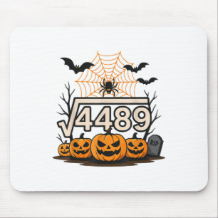 Tapis De Souris Drôle Halloween Racine Carrée 4489 67 Mème Math Th