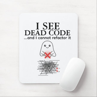Tapis De Souris Drôle Je vois Dead Code Programmer Mouse Pad