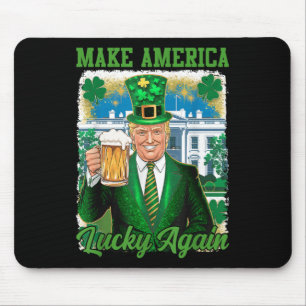 Tapis De Souris Drôle Jour de la Saint Patrick Trump White House I