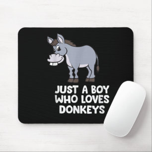 Tapis De Souris Drôle Juste un Garçon Qui Aime les Ânes