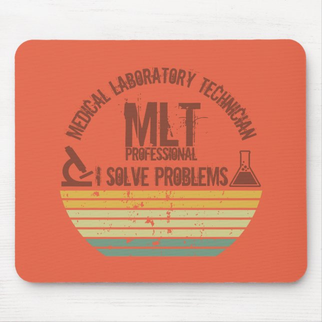 Tapis De Souris Drôle laboratoire médical technique mlt coucher de (Devant)