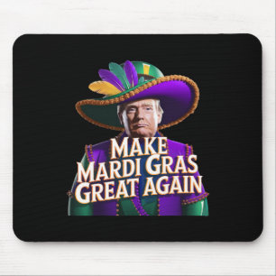 Tapis De Souris Drôle Mardi Gras Donald Trump Mardi Gras Américain