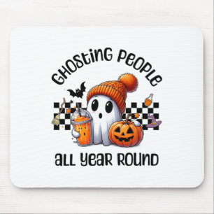 Tapis De Souris Drôle mignon Déplaisant Fantôme Halloween Graphism