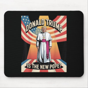 Tapis De Souris Drôle Pape & ; Président Donald Trump, Catholiq