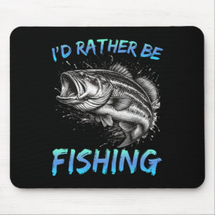 Tapis De Souris Drôle Pêche Je Préférerais Pêcher Par Pêcheur Moi