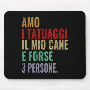 Tapis De Souris Drôle Phrase Homme Femme Aimer Tatouages Tatouage