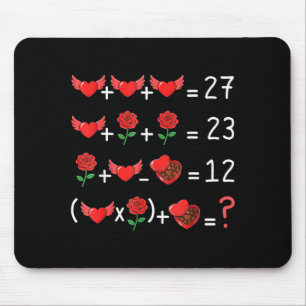 Tapis De Souris Drôle professeur de maths 67 Saint-Valentin Profes