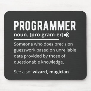 Tapis De Souris Drôle Programmer Code Développeur Définition