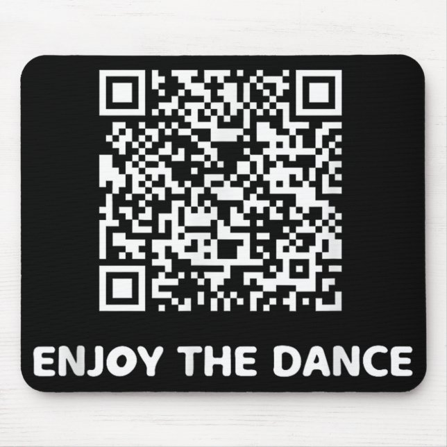 Tapis De Souris Drôle Qr Trump Danser Code interactif (Devant)