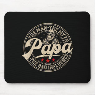 Tapis De Souris Drôle rétro l'homme le mythe papa mauvaise influen