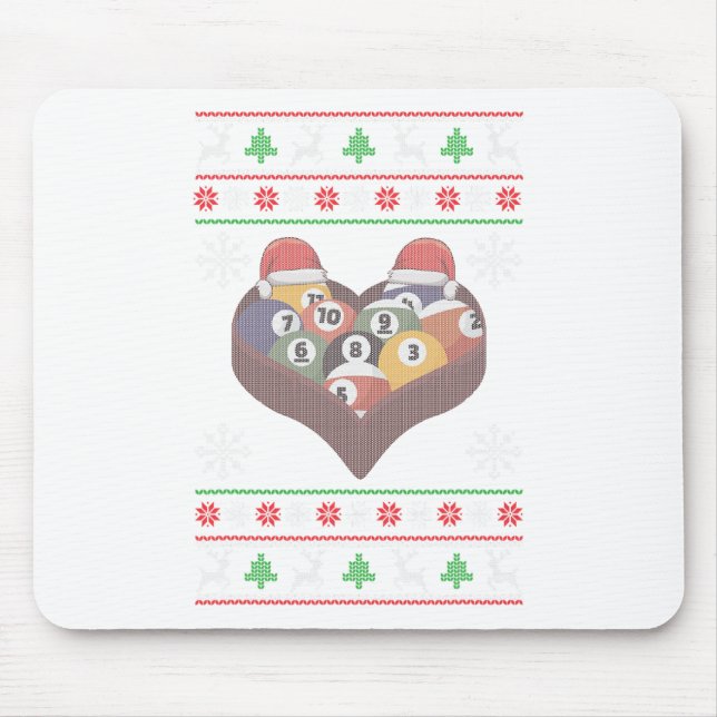 Tapis De Souris Drôle Santa Claus Ball Pool Joueur laid Noël (Devant)