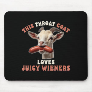 Tapis De Souris Drôle Throat Chèvre hirondelle Jules Wieners Inapp
