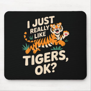 Tapis De Souris Drôle Tigre Art Pour Hommes Femmes Garçons Filles 