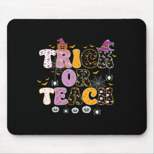 Tapis De Souris Drôle Trick Ou Enseignant Halloween