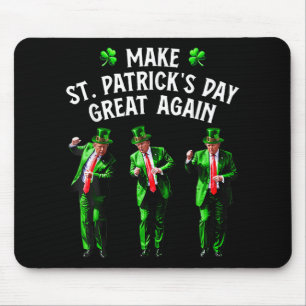 Tapis De Souris Drôle Trump Dance Saint-Patricks Day Pyjamas Trump