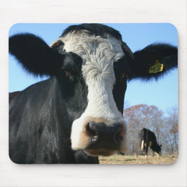 Tapis De Souris Drôle Vache Mousepad (Devant)