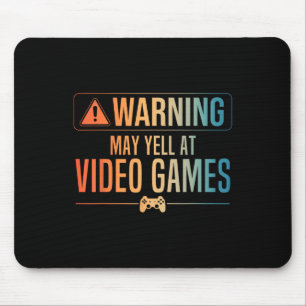 Tapis De Souris Drôle Vidéo Jeu Art Pour Hommes Femmes Jeu Pc Nerd
