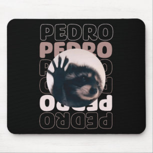 Tapis De Souris Drôle Viral Pedro Dancing Raccoon Mème Pedro