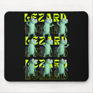 Tapis De Souris Drôle Weirdcore Animal Femmes Hommes Lizard Lizard