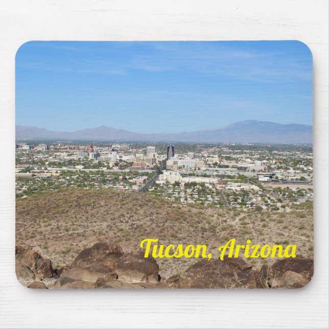 Tapis de souris du centre-ville de Tucson, Arizona (Devant)