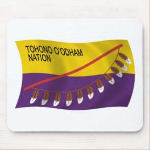 Tapis de souris du drapeau de la nation Tohono O'o