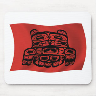 Tapis de souris du drapeau de la tribu Skagit