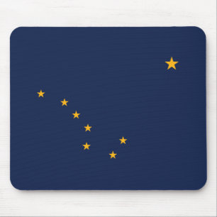 Tapis de souris du drapeau de l'Alaska
