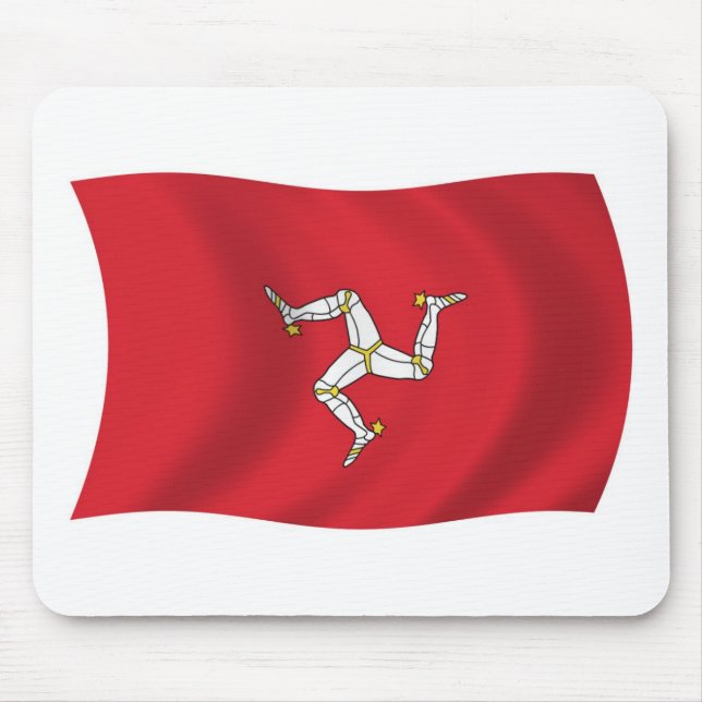 Tapis de souris du drapeau de l'île de Man (Devant)