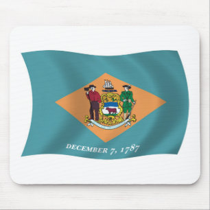 Tapis de souris du drapeau du Delaware