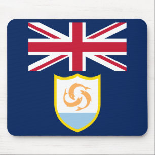 Tapis de souris du drapeau patriotique d'Anguilla