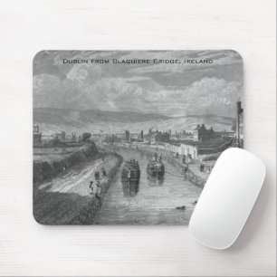 Tapis De Souris Dublin de Blaquiere Bridge, Royal Canal, Irlande
