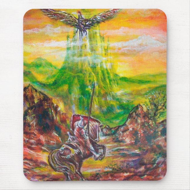 TAPIS DE SOURIS DUEL MAGIQUE ENTRE BRADAMANT ET NEGROMANCER (Devant)