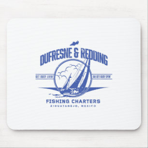 Tapis De Souris Dufresne et Redding Charters de pêche vintage