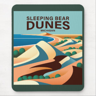 Tapis De Souris Dunes de l'ours dormant Michigan