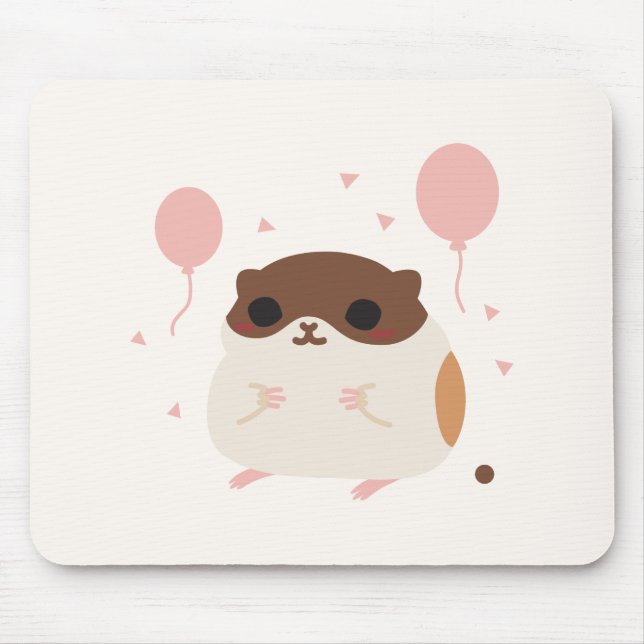 Tapis De Souris Dunette parfaite du matin du hamster heureux (Devant)