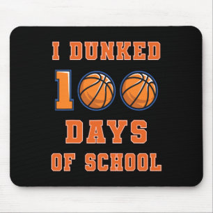 Tapis De Souris Dunked 100 Jours De Basketball Scolaire 100E Jour