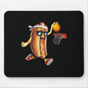 Tapis De Souris Dunking Hotdog Dans Pain Roll Jouer Basketball Sp