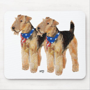 Tapis De Souris Duo de drapeaux patriotiques