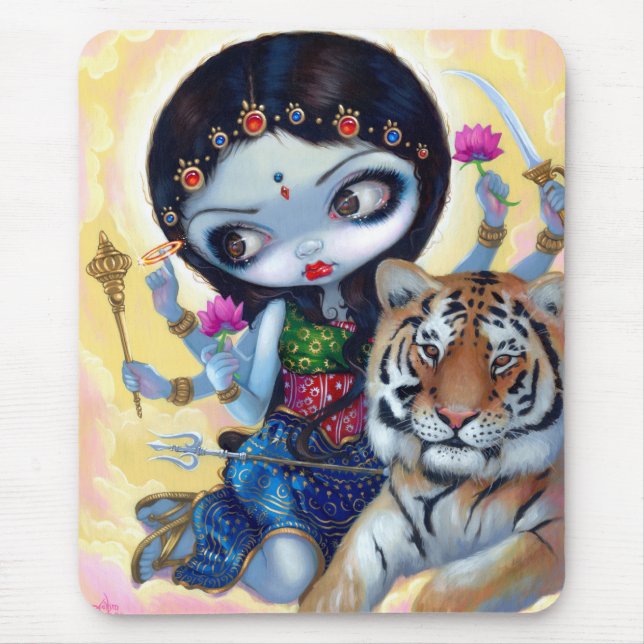 Tapis De Souris "Durga et le tigre" Mousepad (Devant)