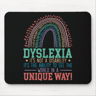Tapis De Souris Dyslexie Ce N'Est Pas Un Handicap Dyslexie Sensibi