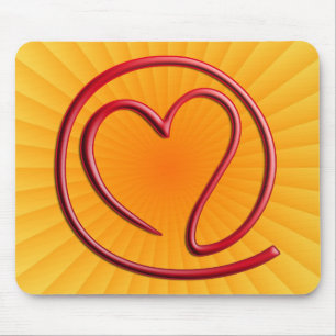 Tapis De Souris e m a i i l 4 o u radiale jaune