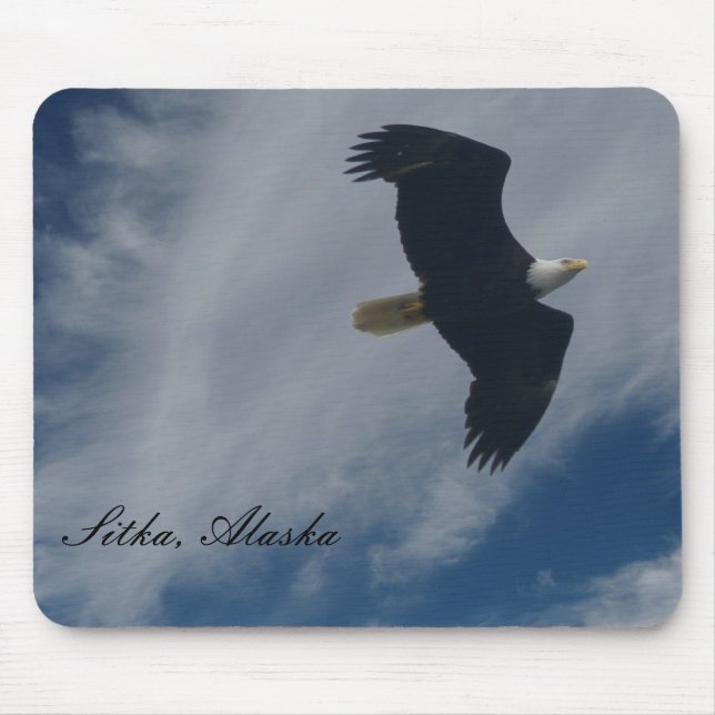 Tapis De Souris Eagle chauve américain dans Sitka, Alaska (Devant)