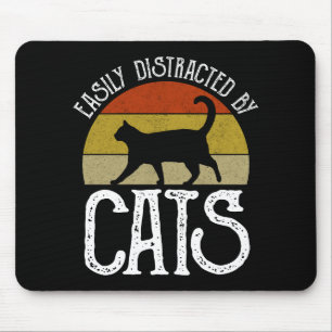 Tapis De Souris Easily Distracted By Cats