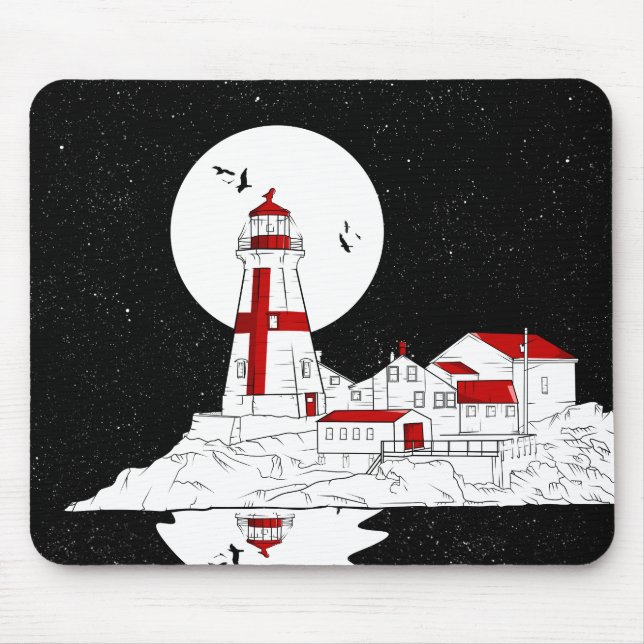 Tapis De Souris East Quoddy Head Phare plat (Devant)