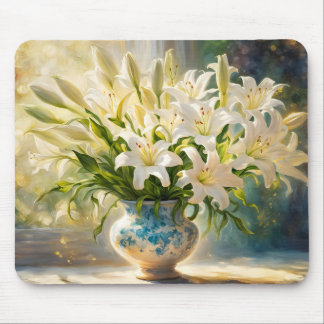Tapis De Souris Easter Lilies & Vase